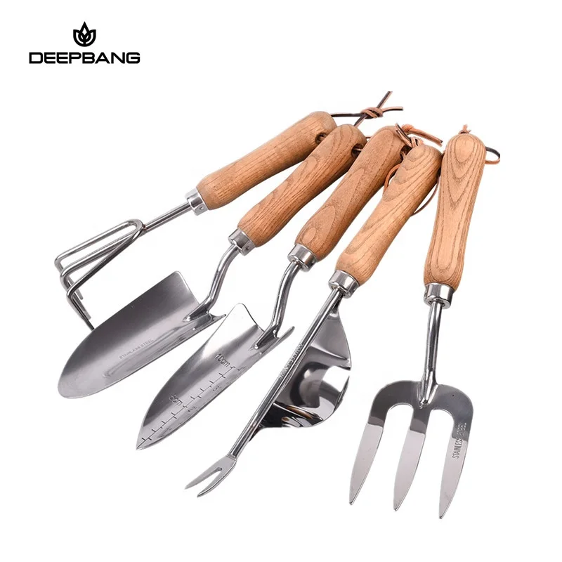 Deepbang High Cost-Effective Hot Selling Popular 430 Stainless Steel Iron Rake Digging Fork Garden Tool Set For Sale