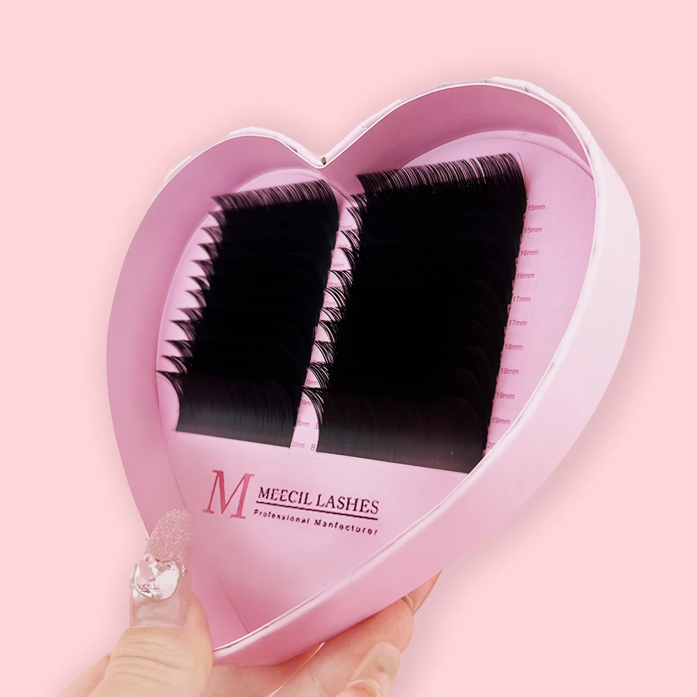 Soft Cashmere Eyelash Extensions Matte Black Cashmere Lash Extensions Volume Trays Silk Cashmere Lash Extensions