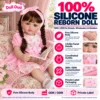 Girl Pink Floral Dress Double Braids