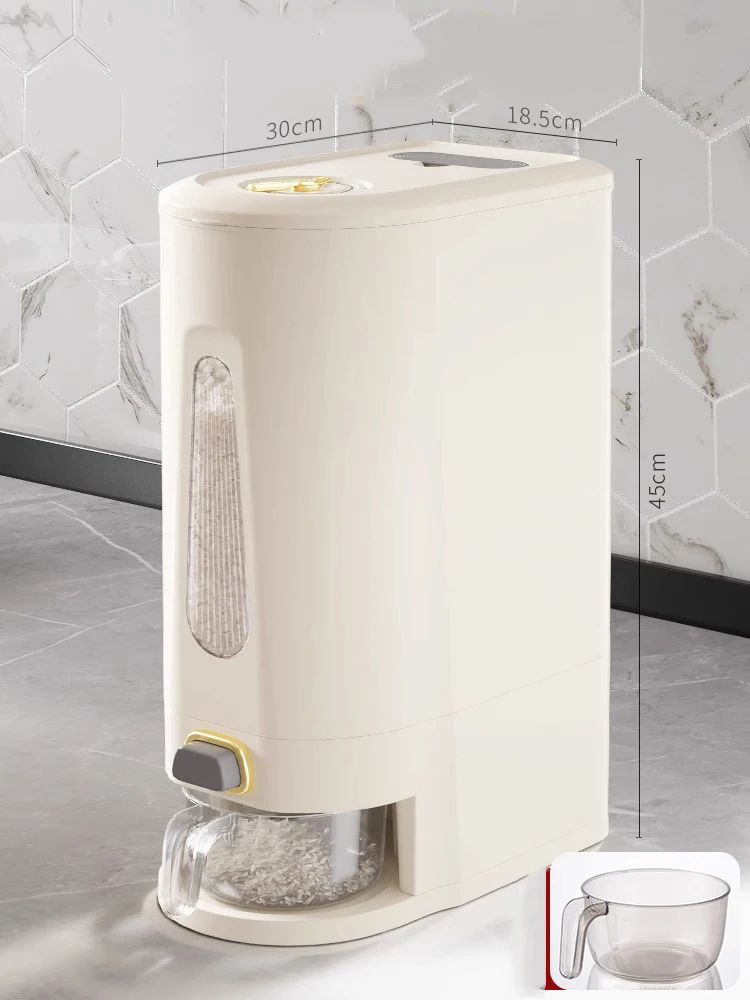 Plastic Rice Storage Container Grain Organizer Rice Storage Container for Flour Rice Grain