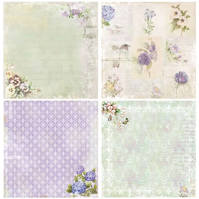 Бумажная бумага с узором для скрапбукинга 6x6 дюймов, бумага для скрапбукинга 12x12 дюймов, бумага для скрапбукинга