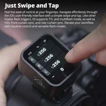 Godox X3 TTL HSS 2.4G Wireless Flash Trigger OLED Touch Screen Transmitter Quick Charge for Canon Nikon Sony Fujifilm detail image