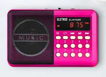 H066U JOC Mini FM Mp3 Player Radio with Rechargeable Battery