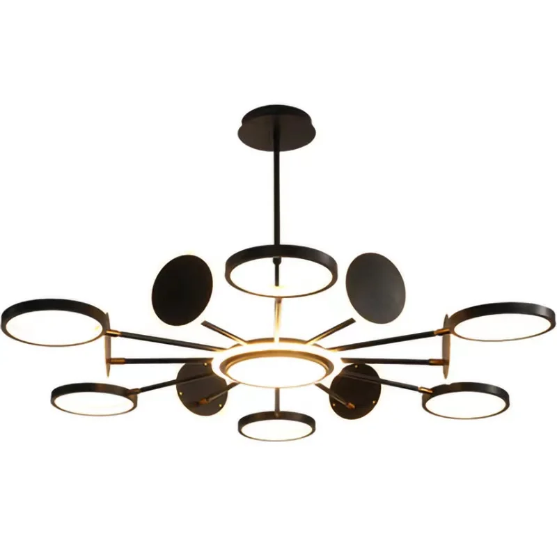 black acrylic chandelier