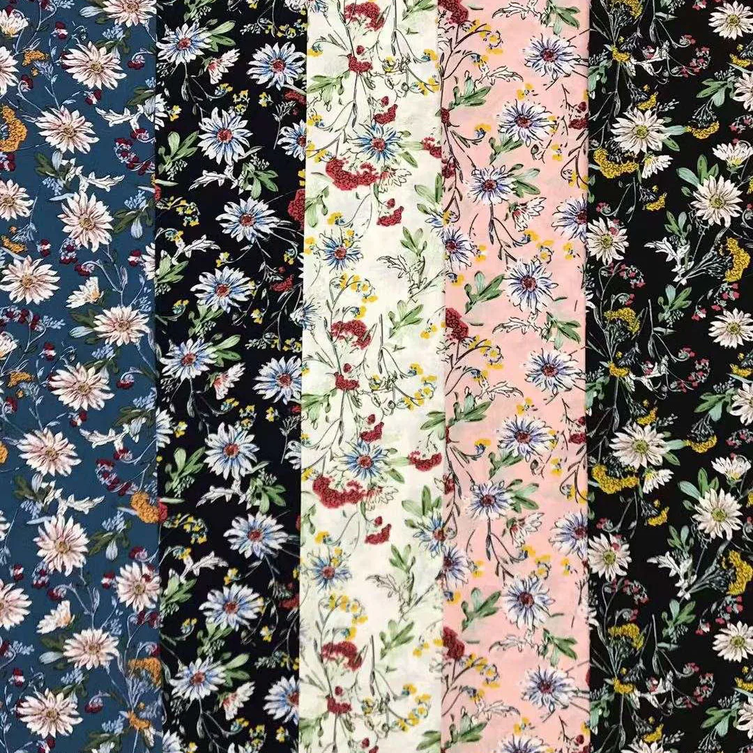 Shaoxing, текстиль, модное платье с цветочным принтом из вискозы и вискозы, 100% Вискозное Платье с принтом