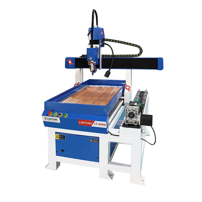 TEBAK Cnc Router Machine 1212 6090 Woodworking  Machines Vacuum Table Desktop Milling Cnc Mill 4 Axis 3D Wood Drill Cutter
