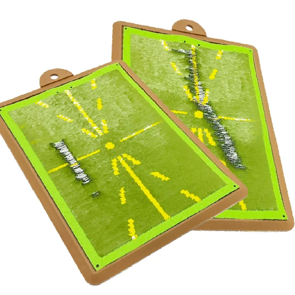 Поворотный коврик для игры в гольф приспособление тренировок мини-гольф фиксированный наземный обнаружения качели