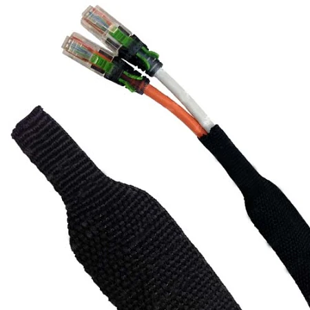 DEEM Heat Shrink Braided Sleeve for Hose Protection Heat Shrink Fabric Sleeve Cable Sleeve Braided