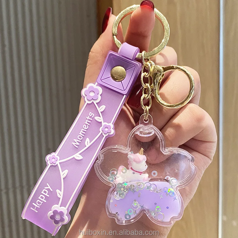 3d Acrylic Kawaii Cute Cartoon Animal Keyring Key Chain Ring Creative