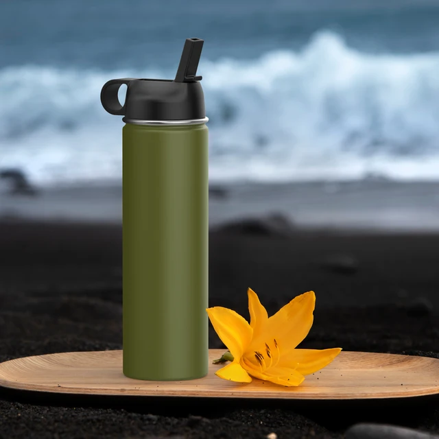 Hot Sales 32oz Stainless Steel Water Bottle BPA-Free Wide Mouth Vacuum Insulated for Straw Lid for Hot Cold Water Storage Gift