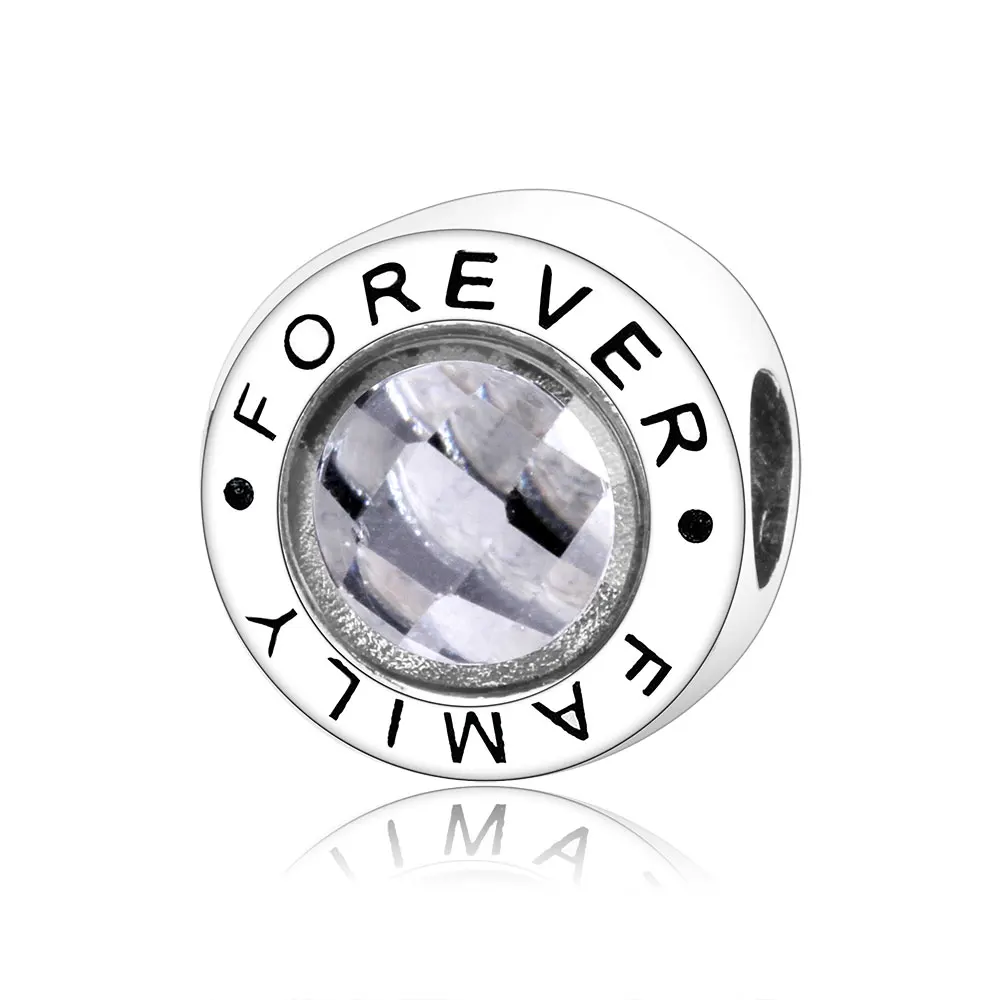 Sterling Silver Forever Family Charm 