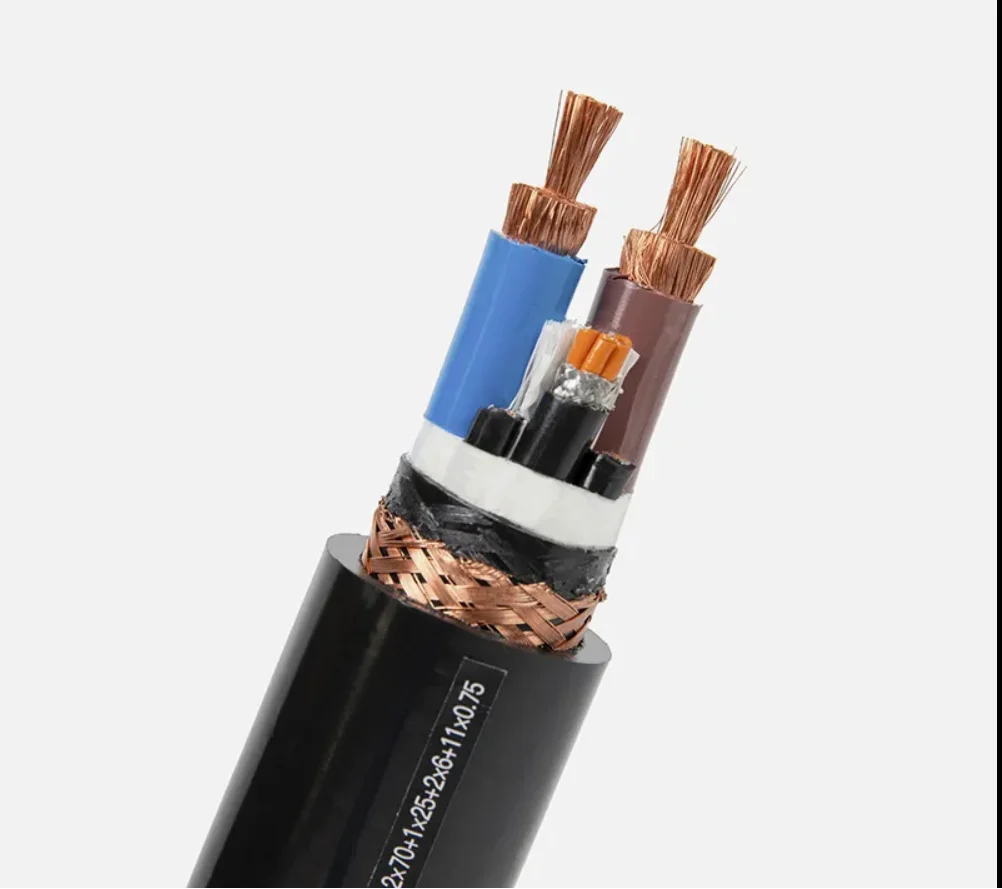 TPE Insulated Tinned Copper 5 Cores Low Voltage Energy Vehicle Cable Automotive Electric EV Charging Extension Power Cables