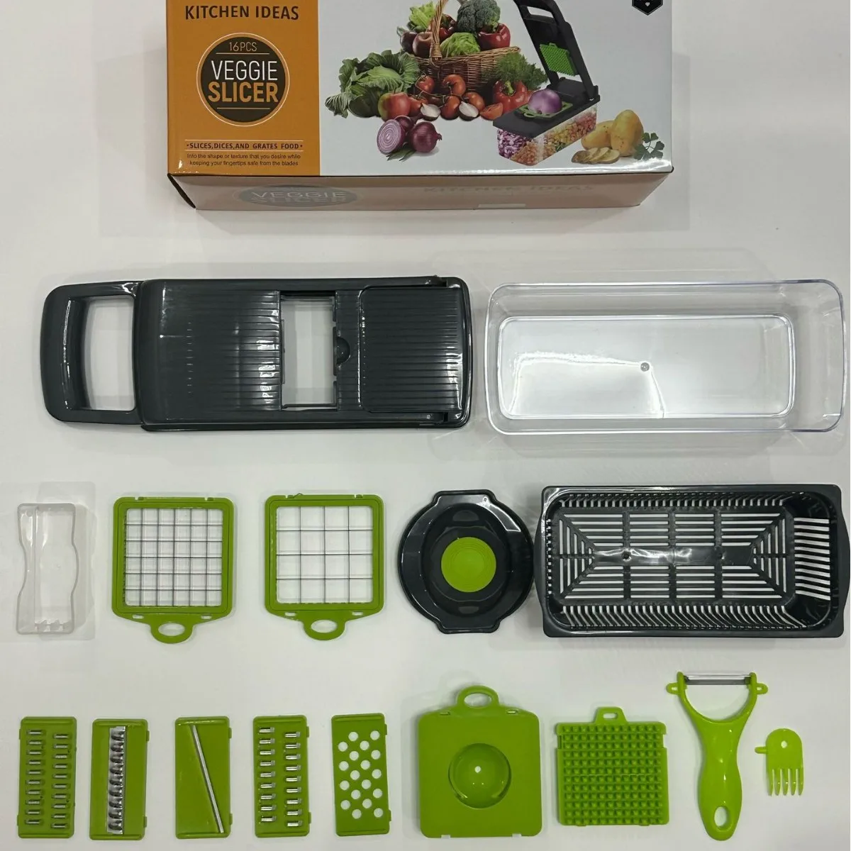 Manual Hand Fruits and Vegetable Cutter All in One 16 in 1 Vegetable Food Chopper Durabl aperçu 2