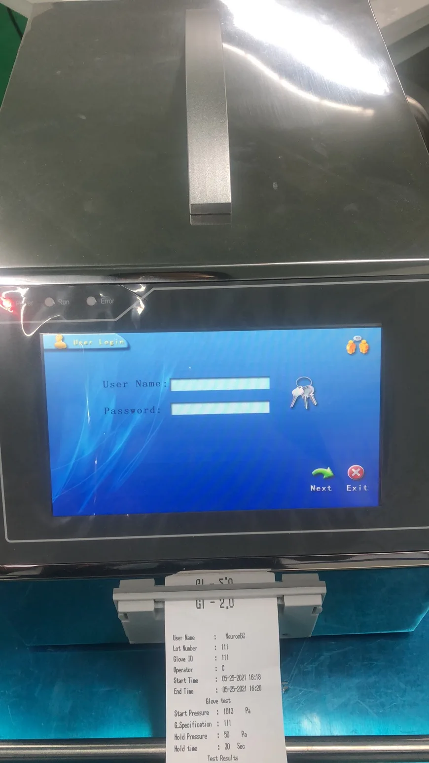 NADE GT-2.0-1 Electronic Offline Glove Integrity Tester for Pharmaceutical Laboratory with fast detection speed,high precision