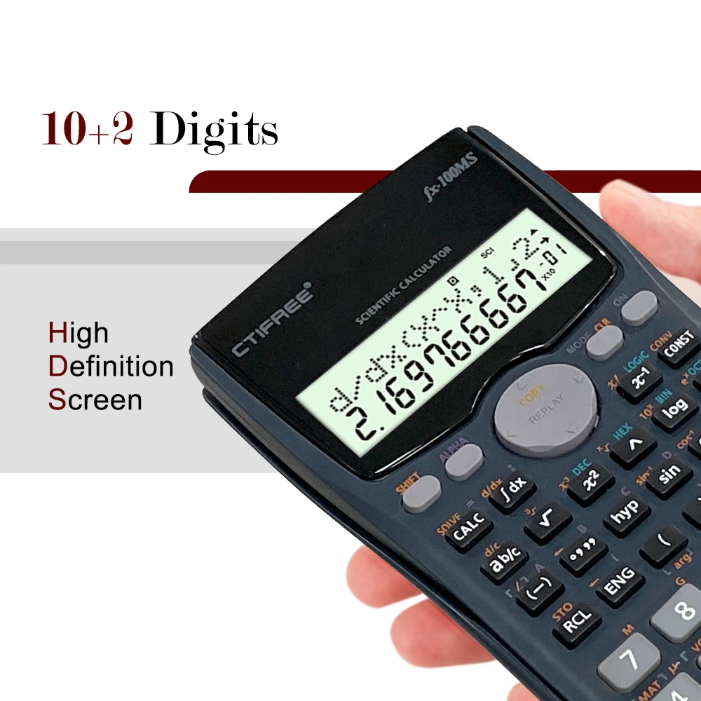 专业CTFREE CT-100MS 科学计算器10+2 位401 种功能塑料办公学校用品畅销| Alibaba.com