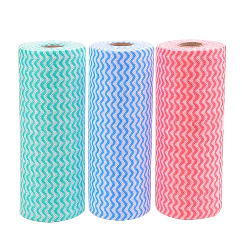 BLF Reusable Custom Logo Disposable Nonwoven Washable Cloths Kitchen Cleaning Cloth