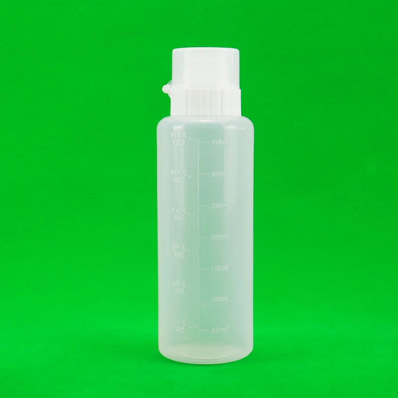 product 175ml 350ml plastic ketchup salad dressing sauce bottle with pump cap screen printing for shampoo packaging-34