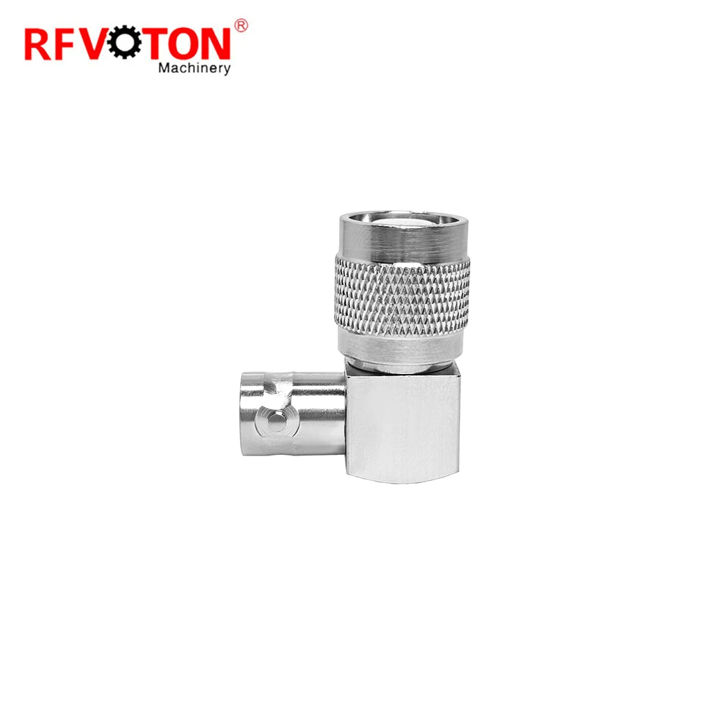 Factory Directly Adaptor Tnc Male Plug Macho to Bnc Female Jack Hembra Right Angle 90 Degree RA Elbow Rf Coaxial Adapter