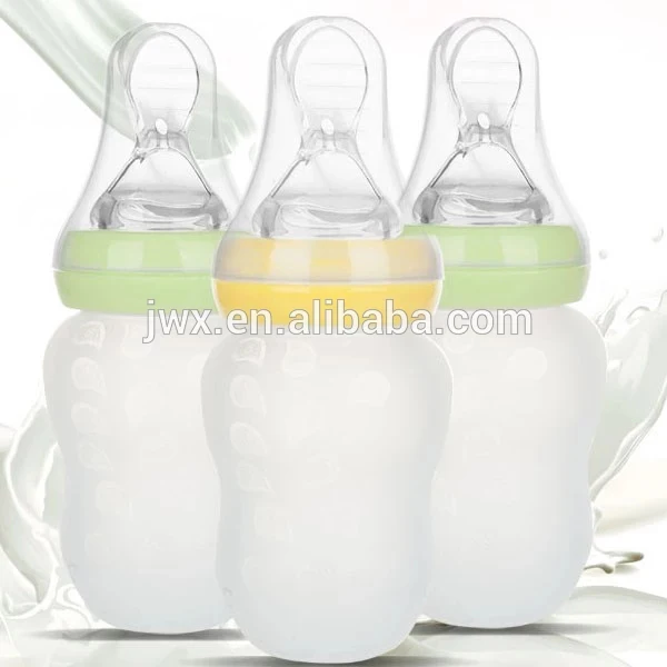 baby feeding bottle with spoon