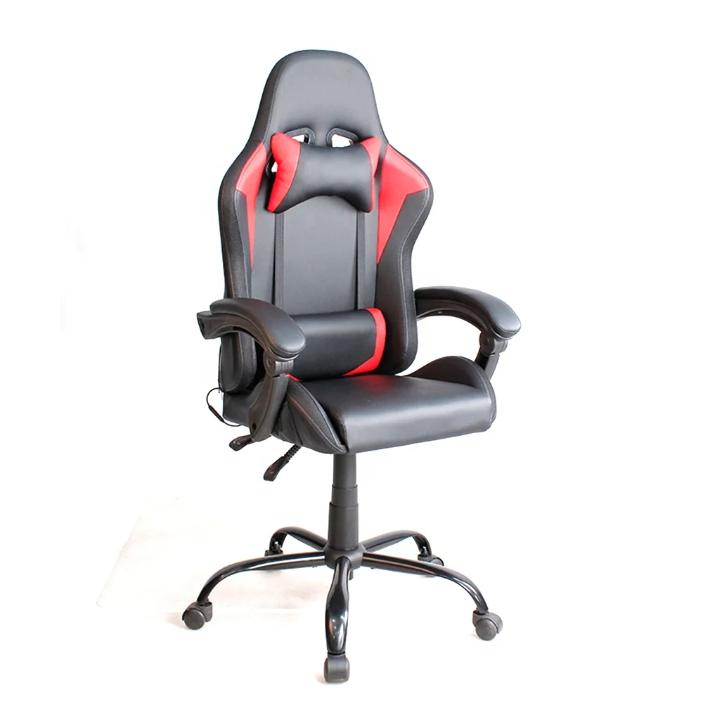 2024 LED Gamer Chair Computer Metal Base Leather Gaming Chair RGB With LED Lights