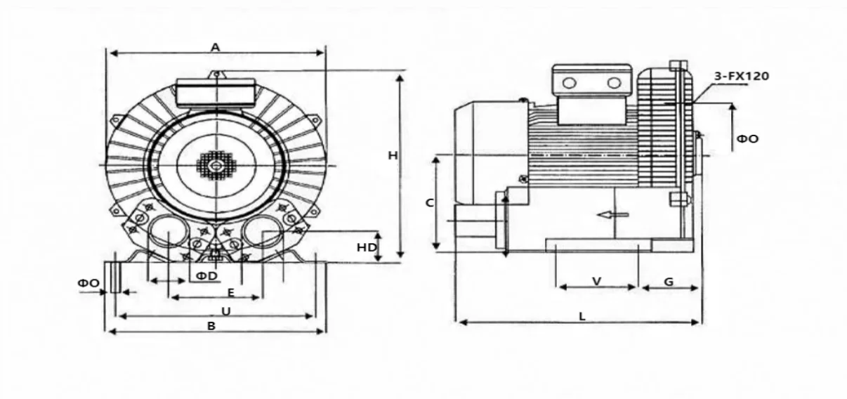 Ring Blower, 4HP, 220V, 3kW - detail 24