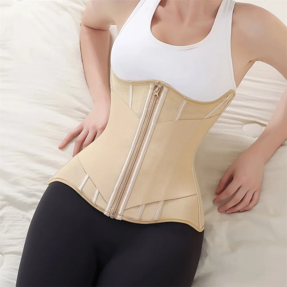 Zipper Waist Cincher Trimmer Wrap Girdle Full Body Corset Waist Trainer Shapewear Trimmer Shaping Tummy Control Shaper for Women supplier