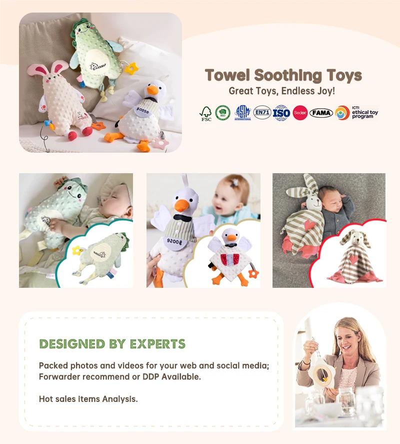 Wholesales Newborns Organic Cotton Baby Soft Book Teething Cloths