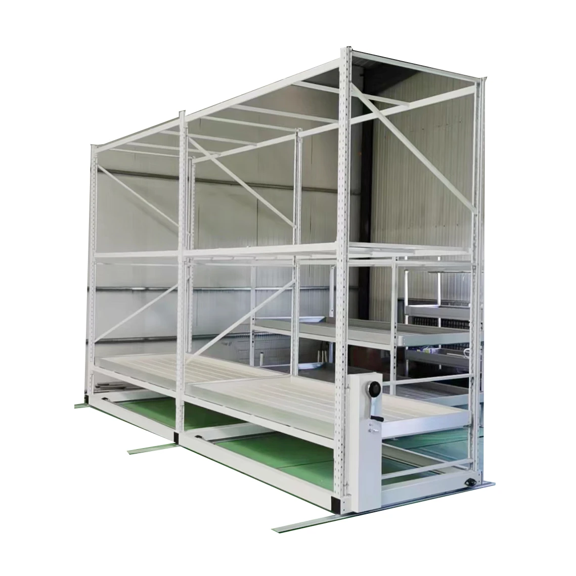Hhydroponic Farming Microgreen Growing Racks with Trays Vertical ...