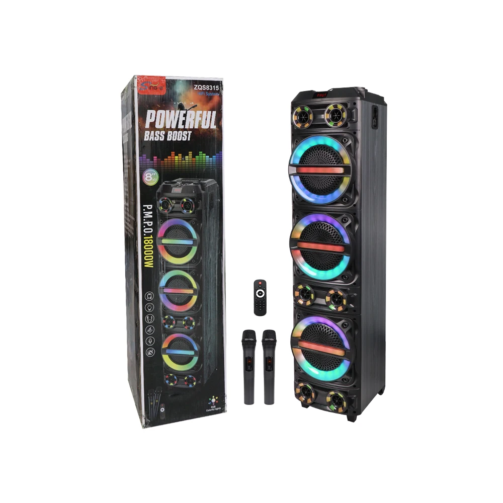 SING-E ZQS8315 taşınabilir RGB sahne performansı Karaoke