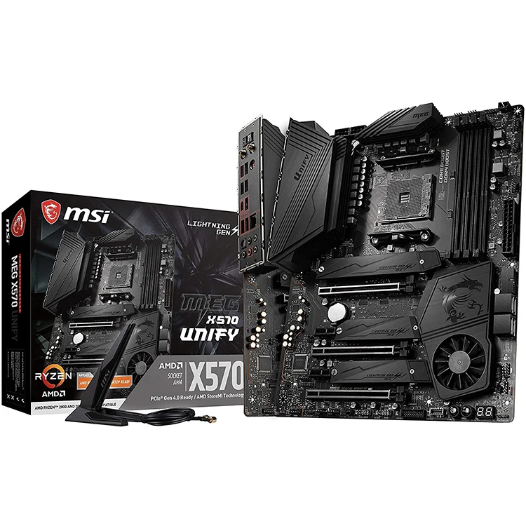 MSI MEG X570 UNIFY Used Motherboard Supports Ryzen5 5600G 5600X R7 5700G  5800X R9 5900X 5950X Processors For AM4 Socket| Alibaba.com