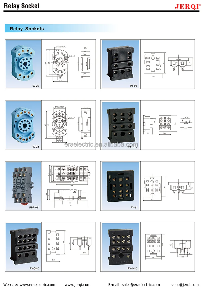 5pin G2r Relaysocket 8pin My2n Relay Socket 11pin Ly3 Relay Socket