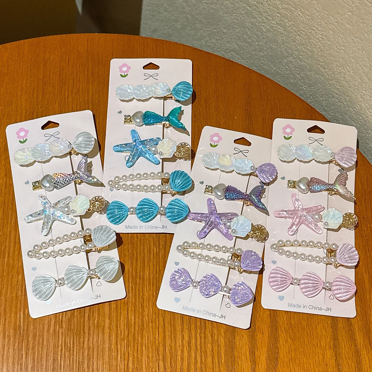 New Style Ocean Collection Mermaid Hair Clip Set - Cute Hair