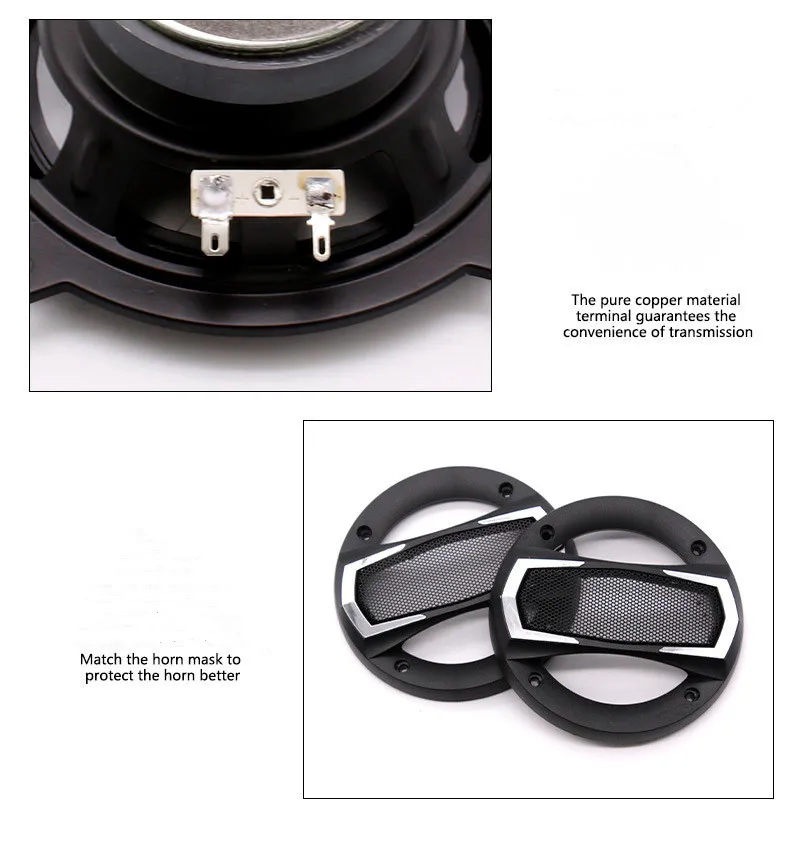 Factories Wholesale Car 4'' 5'' 6inch 6.5 Inch Car Audio Coaxial