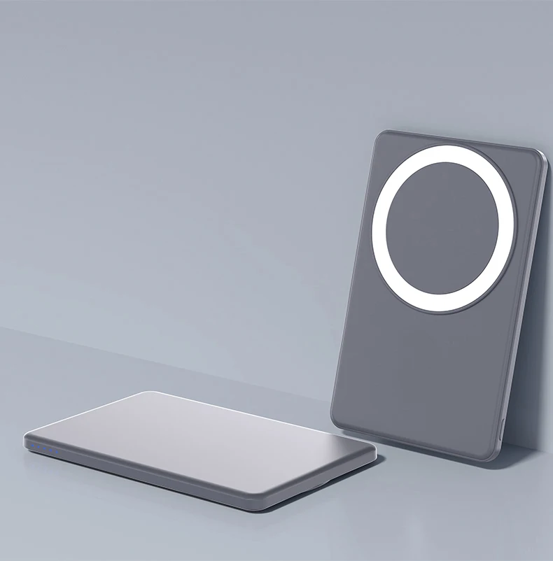 Portable Mini Power Banks High Capacity 5000mmAh 15W Fast Charging Output Magnetic Wireless Charger Power Station