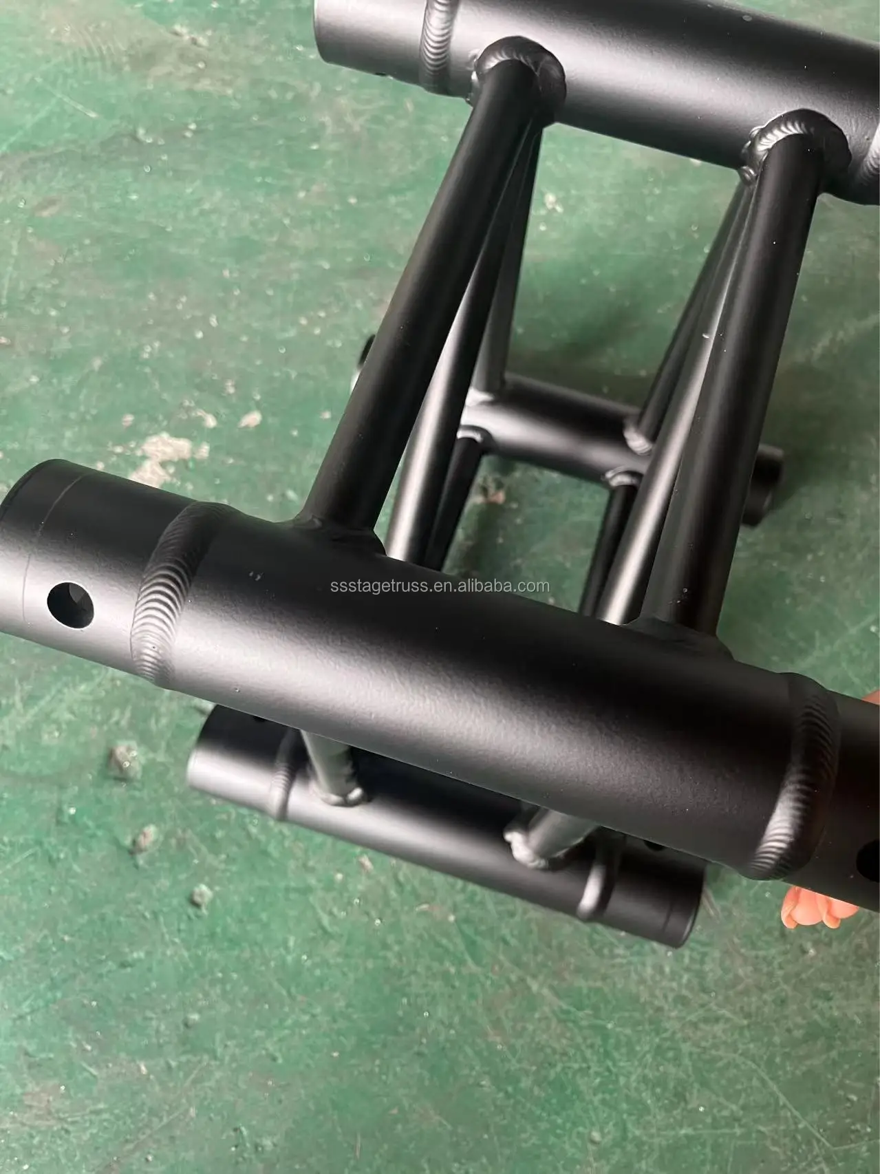 F34 290mm Aluminum Truss Spigot Truss Stage Lighting Display Event Lifting System Customize Color Black Main Tube 50x2mm supplier