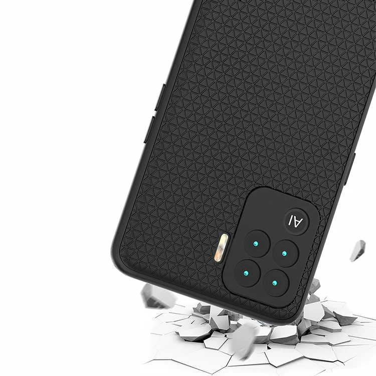 Lowest Price Cross Pattern Sandstone Matte Tpu Phone Case for OPPO A94 F19 PRO Back Cover
