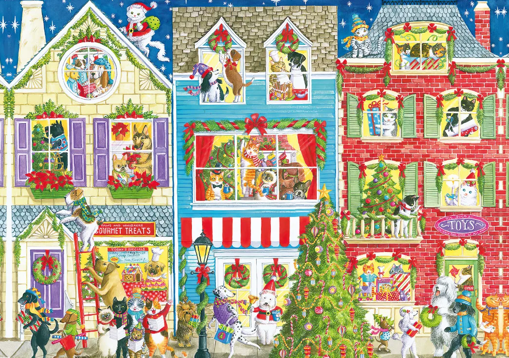 Высокое качество 1000 шт 5 мм красочные веселые рождественские головоломки для детей и