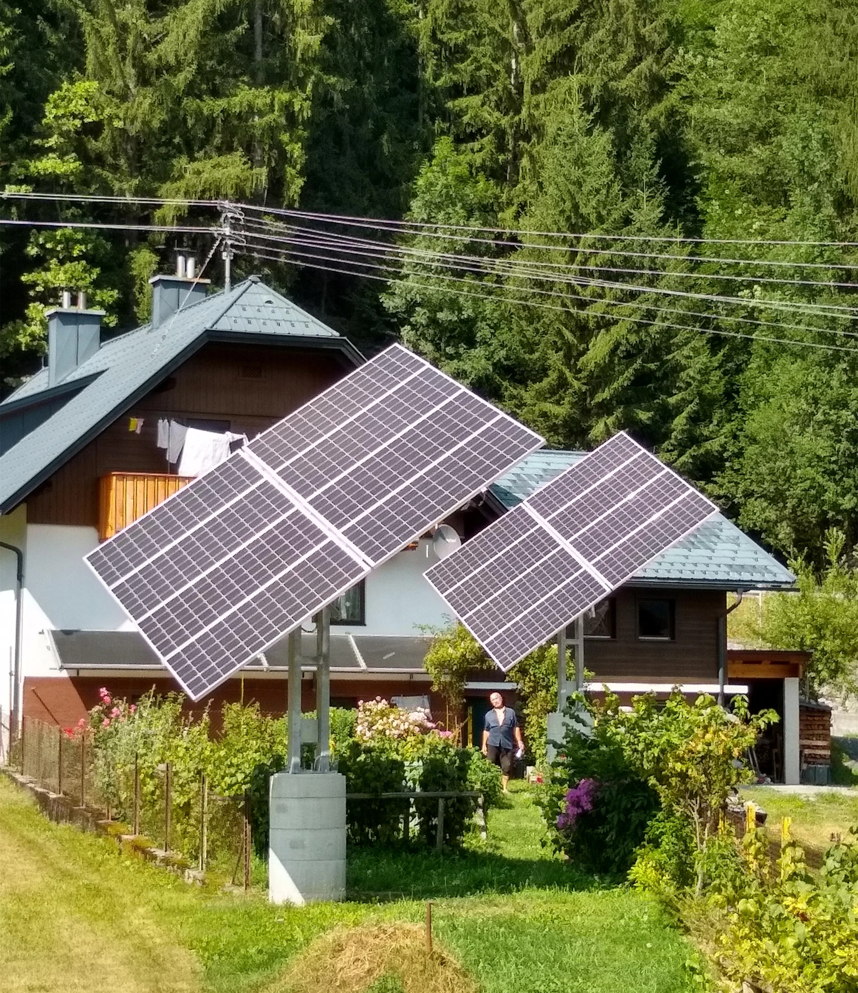 Стойка с двумя осями