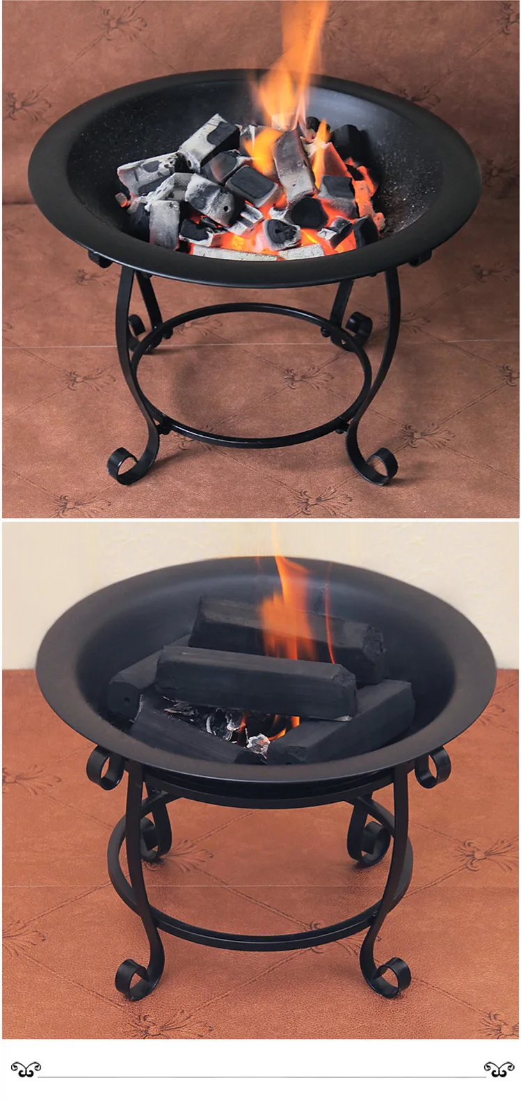 Outdoor Use Brazier Fire Pit Popular Weather Resistant Steel Brazier
