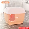 Corridor-style cat litter box (orange)