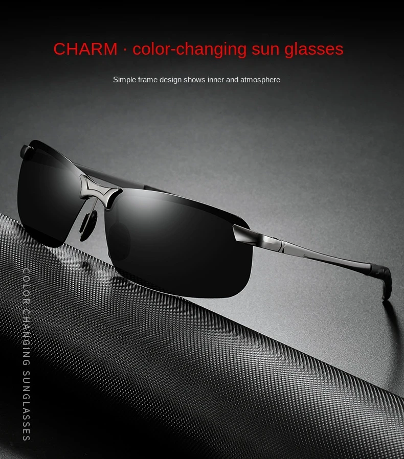 Photochromic Zonnebril Men Polarized Driving Chameleon Glasses Male ...