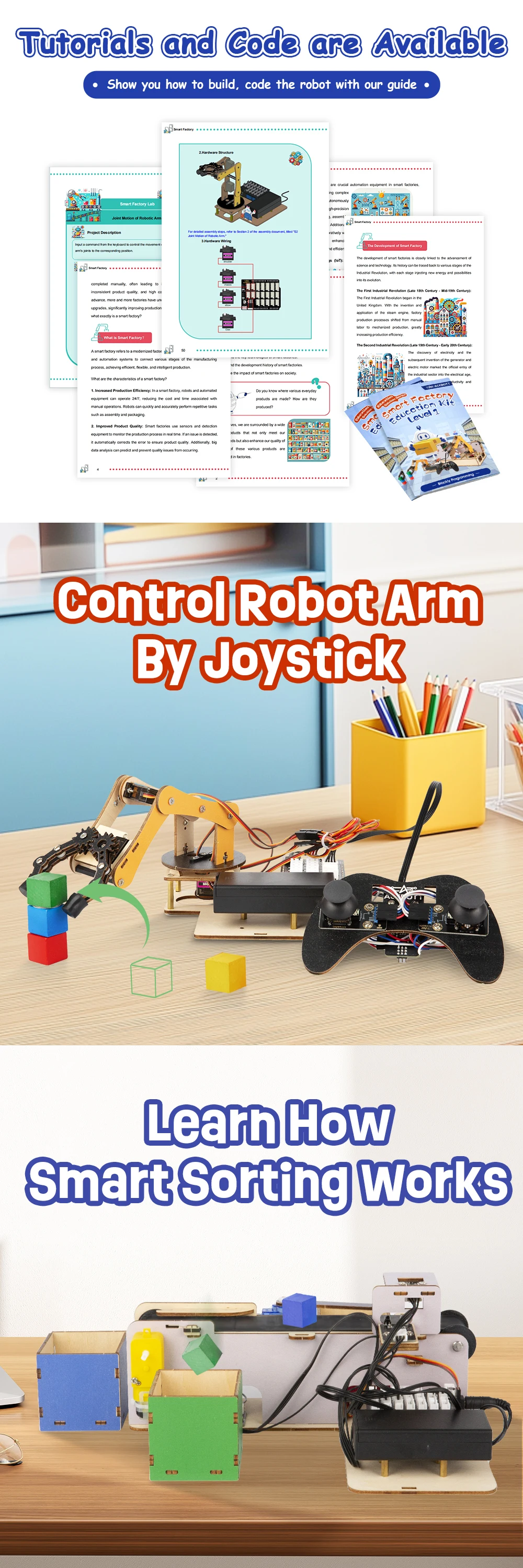 ACEBOTT Smart Factory Education Kit School Programmable DIY With ...