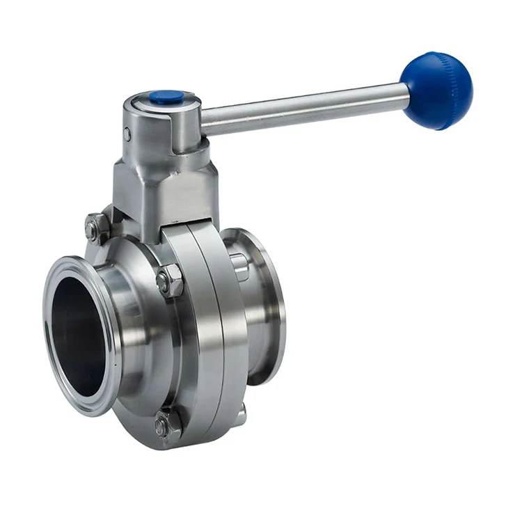 SS304 sanitary check welded butterfly valve