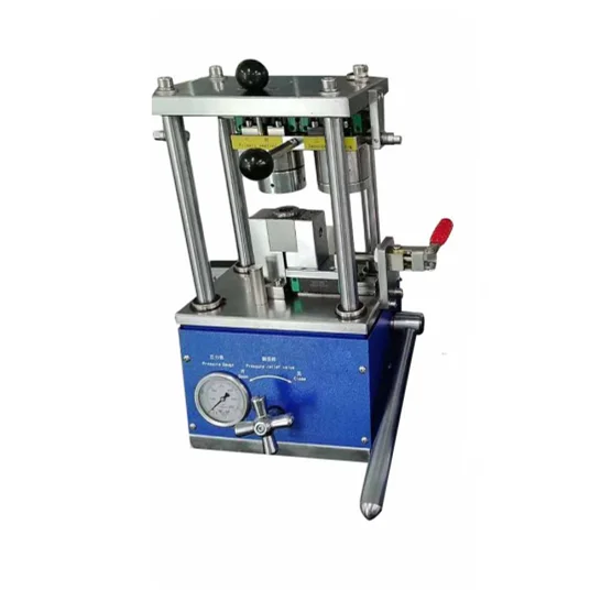 Compact Manual Lab Hydraulic 18650 21700 26650 32650 Cylindrical Battery Sealing Machine