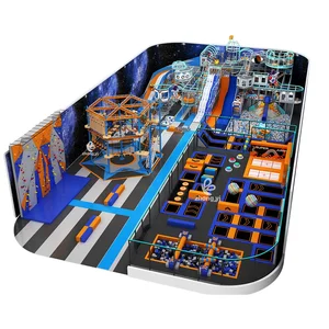 Commercial Indoor/Outdoor Children's PVC Trampoline for Safe Free Jumping Big Trampoline Park on Sale for Girls