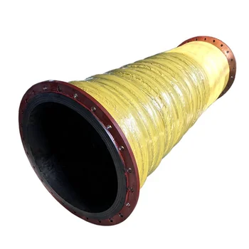 Hot selling wear-resistant sandblasting large diameter suction and drainage flange rubber hose dredging hose