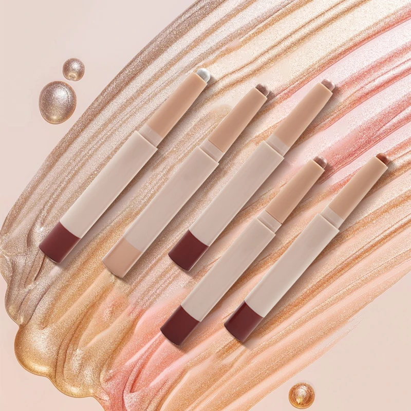Eyeshadow Stick Eyeliner Pencil Cream Shimmer Smooth Highlighter Waterproof Long Lasting Eye Shadow Sticks for Women Girls factory