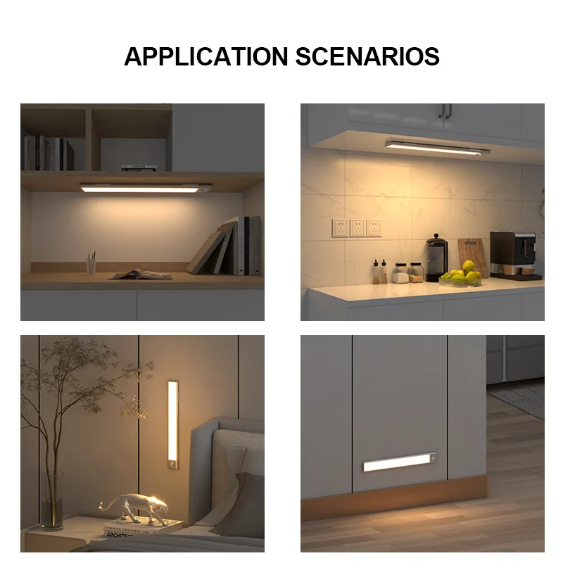 PIR Motion Sensor Wardrobe Light LED Cabinet Lights Kitchen Supermarket Showcase LED Closet Light