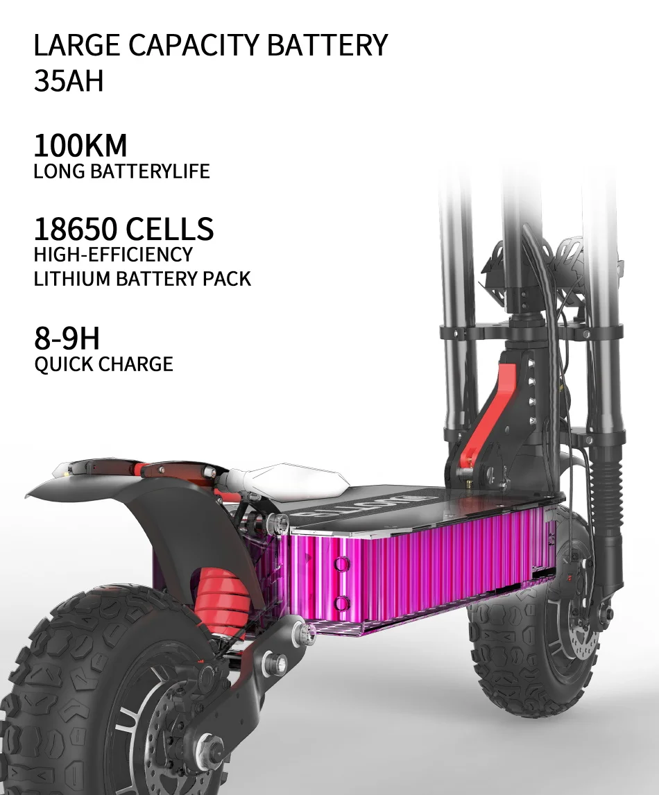 Europe Warehouse Duotts D88 Electric Scooters 60v 5600w Off Road 38ah