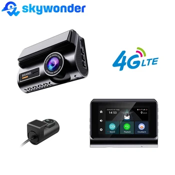 New Car A5 4G  Dashcam Front 2K and Rear 1080P Car DVR Recorder Double Recording Wireless Remote APP Monitoring HD Car Camera